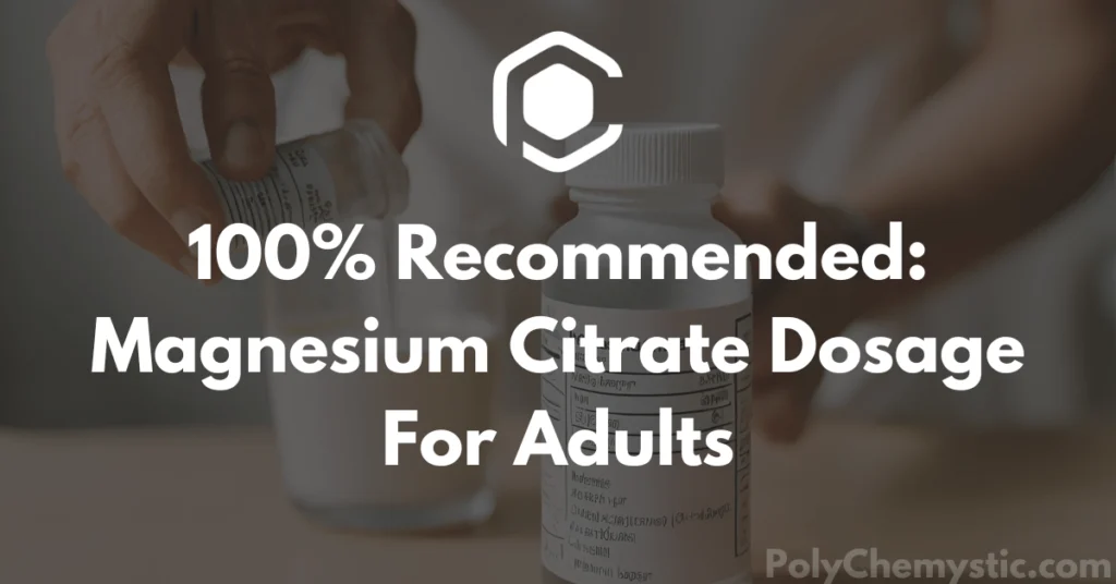 recommended magnesium citrate dosage for adults - img